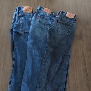 Levi's Blue Denim Jeans Trio
